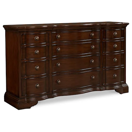 Traditional 12-Drawer Dresser